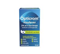 Opticrom Hayfever 2% W/V Eyedrops Solution, Anti-Allergy Relief for Itchy and Irritated Eyes, Fast-Acting Treatment for Hayfever Symptoms with Sodium Cromoglicate 10ML