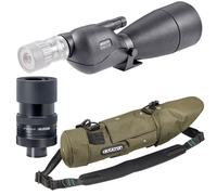 Opticron MM4 77 GA VHD Straight Scope with SDL v4 Zoom and Green Stay-On Case