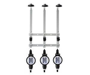 Optics Bottle Rack 3 Bottle Wall Mounted Bracket & 35ml Metrix Spirit Measures