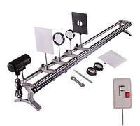 Optics Experiment Box Set - Stainless Steel Optical Bench for Physics Lab - Complete Teaching Equipment for Hands-on Learning and Experiments in Optics