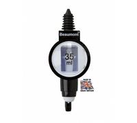 Beaumont Bar Optics Dispenser 35ml, Black and White, Professional Bar or Home Use, Alcohol Optics Dispenser, Precise Measurement, Leak Proof Rubber Seal, Use with a Wide Variety of Bottles, T415
