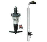 Beaumont Spirit Optics Dispenser Stamped 25ml, Black, Government Stamped, Professional Bar or Home Use, Alcohol Optics Dispenser, Precise Measurement, Leak Proof Rubber Seal, K493