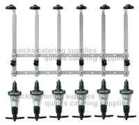 Beaumont Wall 6 Bottle Rack Bagged