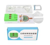 Optics Lens Experiments Acrylic Triangle Semi Round Rectangular Concave Biconvex Lens for Physics Classroom Accessories for Physics Classroom Physics