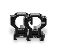 Optics World DISCOVERYOPT 6061 Series Aluminum Scope Rings 1 Inch 30mm 34mm 35mm Picatinny Mount with Ultra Hard Anodized Finish for Tactical Rifle Long Range Shooting (30.0mm-1.45 High)