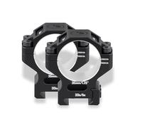 Optics World DISCOVERYOPT 7075 Series Aluminum Scope Rings 34mm Medium Profile Picatinny Mount with 40μm Anodized Finish for Tactical Rifle Long Range Shooting (30.0mm-1.26 Med)