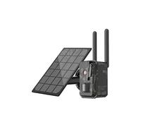 OPTICS WORLD UNLIMITED EXPLORATION H1 4G Solar Powered Wildlife Trail Camera - 2K HD Night Vision Real-Time Phone Alerts Remote Live View for Outdoor Security Hunting & Game Monitoring