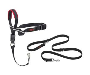 Optifit Headcollar and Training Lead Combination Pack, Stop Dog Pulling on Walks with Halti, Includes Medium Optifit