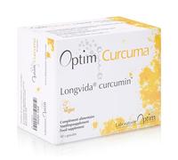 OPTIM Curcuma Longvida Curcumin 90 Vegan Capsules SOYA Free | Natural Extract of Turmeric High Strength & Bioavailability| Supplement for Joint Comfort - Fatigue | NO Black Pepper NO Piperine