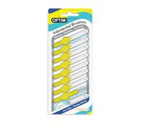 OPTIM INTERDENTAL BRUSH BLISTER (8 BRUSHES) - YELLOW (SIZE 4/0.7 MM)