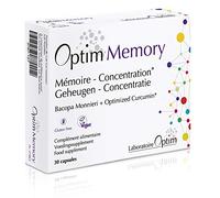 Optim Memory Brahmi Bacopa Monnieri Bacognize and Optimised Curcumin Longvida - 30 Caps Food Supplement
