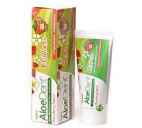 OPTIMA - Aloe Dent Childrens Toothpaste Strawberry - Triple Action Against Bacteria, Bad Breath and Gingival Inflammation - Vegan and Cruelty Free - 100 ml