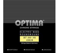 Optima Electric Bass Strings Chrome Strings Round Wound Long Scale Set 4-string medium 4399M