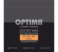 Optima Electric Bass Strings Chrome Strings. Round Wound Short Scale Set 4-str. short-scale
