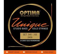 Optima Electric Bass Strings Unique Studio Gold Strings 4-str. super long sc. 2409SL