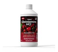 Optima Glucosamine HCL Cherry Juice Concentrate, Natural, Vegan, No Added Sugar, No Artifical Sweetners, 1200 mg per Serving, 1 Litre