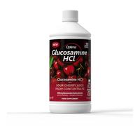 Optima Glucosamine HCL Cherry Juice Concentrate, Natural, Vegan, No Added Sugar, No Artifical Sweetners, 1200 mg per Serving, 1 Litre