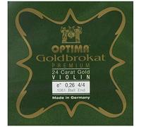 Optima Gold Brocade Premium 24 Carat Gold 4/4 E 0.26K Medium Violin Strings