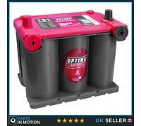 12V Starter Battery, High Cranking, Optima Red Top RTU 3.7, 44Ah 730CCA