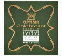 Optima Violin Strings Gold Brocade Premium 24 Carat Gold 4/4 E 0.27 S Hard