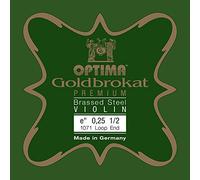 Optima Violin Strings Gold Brocade Premium Brass-Plated 1/2 E 0.25 S Light