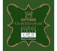 Optima Violin Strings Gold Brocade Premium Brass-Plated 1/2 E 0.27 S Hard