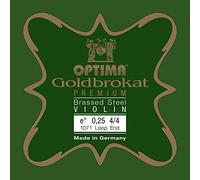Optima Violin Strings Gold Brocade Premium Brass-Plated 4/4 E 0.25 S Light