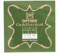 Optima Violin Strings Gold Brocade Premium Brass-Plated 4/4 E 0.27 S Hard