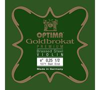 Optima Violin Strings Goldbrocade Premium Brass Plated 1/2 E 0.25 ct Light