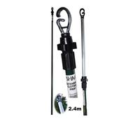 Optimal Products 2.4M Heavy Duty Line Prop Telescopic Washing Line Extending Clothes Pole Support Assorted Coloures (1)