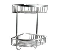Optimal Products 2 TIER SHOWER CADDY BATHROOM STORAGE SHELF BASKET RACK RUST RESISTANT