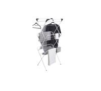 Optimal Products 3 Tier Cloth Airer Dryer Metal Clothes Laundry Folding Horse Rack Indoor Outdoor
