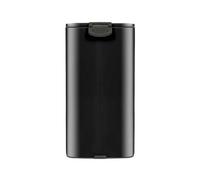 OPTIMAL PRODUCTS 30L Black Square Stainless Steel Soft Close Kitchen Pedal Bin Waste Dustbin
