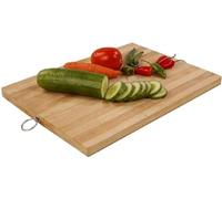 Optimal Products Bamboo Wooden Wood Chopping Board Kitchen Food Cutting Slicing Serving Boards UK (240 x 340 x 12 mm)