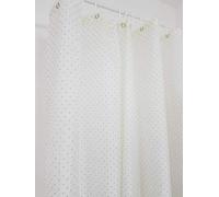 Optimal Products Diamante Glitter Shower Curtain With Hooks Machine Washable Waterproof Long Drop (Diamante Cream 180 x 180 cm)