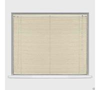 Optimal Products Easy-Fit PVC Venetian Window Blinds Trimmable Home Office Blind New (Ivory/Cream, 105cm x 150cm)