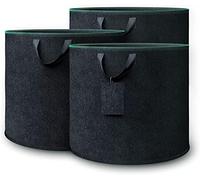 Optimal Products FABRIC POT BREATHABLE CONTAINER PLANT GROW BAG PLANTER ROOT NURSE HYDROPONICS (25 Litre)