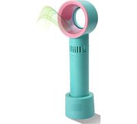 Optimal Products Hand Held Fan Office Desktop Mini Portable USB Rechargeable Cooler Fan Room