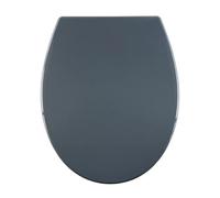 Optimal Products MDF Toilet Seat Novelty Design Stainless Steel Hinges All Printed Loo Seats Soft Close/Slow Close (Grey Soft Close (Plastic))