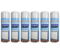 Optimal Products New 300ml White Radiator Spray Paint Heat Resistant Enamel Coating Quick Dry Aerosol (6)
