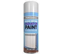 Optimal Products New 300ml White Radiator Spray Paint Heat Resistant Enamel Coating Quick Dry Aerosol (1)