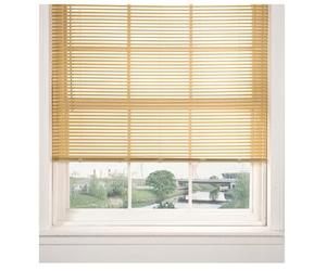 OPTIMAL PRODUCTS New Natural Pvc Blinds Window Venetian Easy Fit Home Office Blind 120Cm X 150Cm