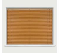 OPTIMAL PRODUCTS New Teak Pvc Blinds Window Venetian Easy Fit Home Office Blind 165Cm X 150Cm