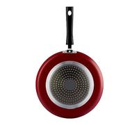 Optimal Products NonStick Induction Metal Concave Dosa Roti Naan Tawa Red Black 4mm Thick Fry Pan Crepe Pancake (28cm Dosa Tawa Induction)