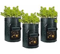 Optimal Products Plant Grow Bags Potato Fruit Vegetable Garden Planter Growing Bag 3-10 Gallons (5 Gallon / 18 L)