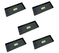 Optimal Products Plastic Grow Bag Growbag Tray Garden Plant Watering Trays Pots Planters Halos Garden Outdoors Gardening Greenhouse Plant Germination Tray (5)