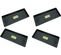 Optimal Products Plastic Grow Bag Growbag Tray Garden Plant Watering Trays Pots Planters Halos Garden Outdoors Gardening Greenhouse Plant Germination Tray (4)