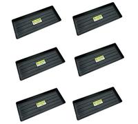 Optimal Products Plastic Grow Bag Growbag Tray Garden Plant Watering Trays Pots Planters Halos Garden Outdoors Gardening Greenhouse Plant Germination Tray (6)