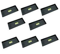 Optimal Products Plastic Grow Bag Growbag Tray Garden Plant Watering Trays Pots Planters Halos Garden Outdoors Gardening Greenhouse Plant Germination Tray (8)