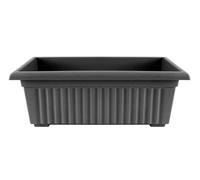 Optimal Products Plastic Window Planter Plant Pot Outdoor Garden Herb Flower Growbag Tray Broad Base Box Water Barrel (55cm Trough Volcanic Ash)